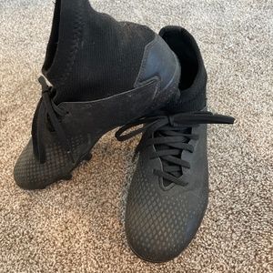 Boys Black Adidas Soccer Cleats